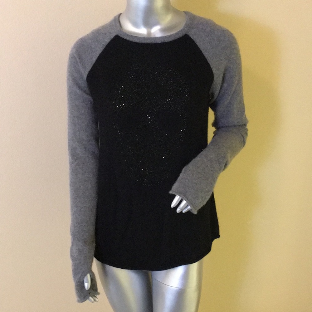 27 Miles Malibu Cashmere Patricia Skull Sweater